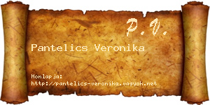 Pantelics Veronika névjegykártya